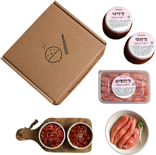 3대맛찬 젓갈3종 선물세트, 1세트