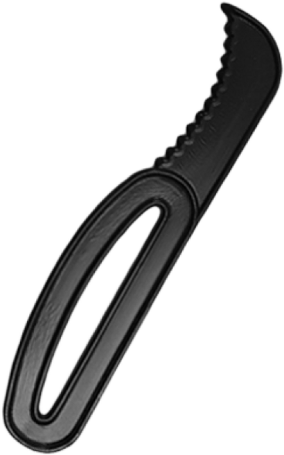 행복물류 CJ 랩칼(검정) 일회용칼 포장랩칼 플라스틱칼(62mm) 1천개(소량 / 1봉지), 1개