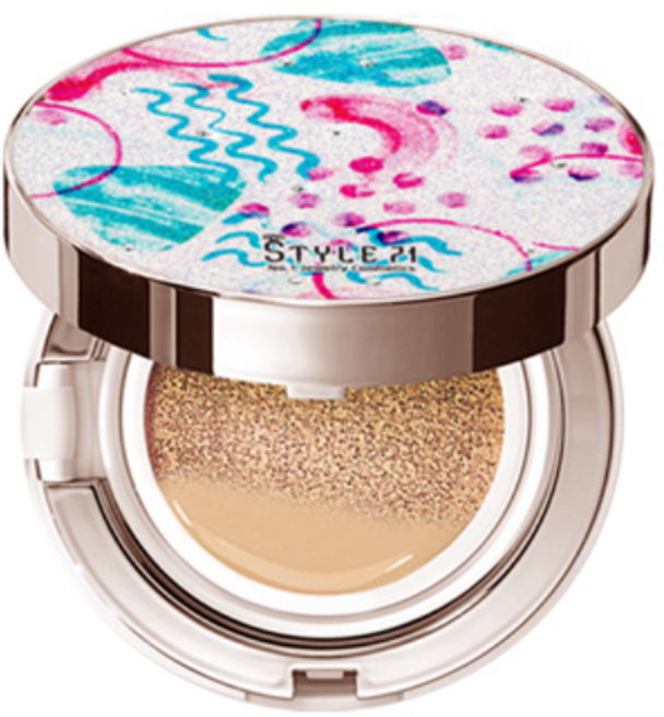 스타일71 미스트 60% [건성피부추천] 풀[복합피부추천] 커버쿠션15g [SPF50+/PA++++] 주얼리 틴트 디자인 쿠션, 틴트오션21호[복합], 1개