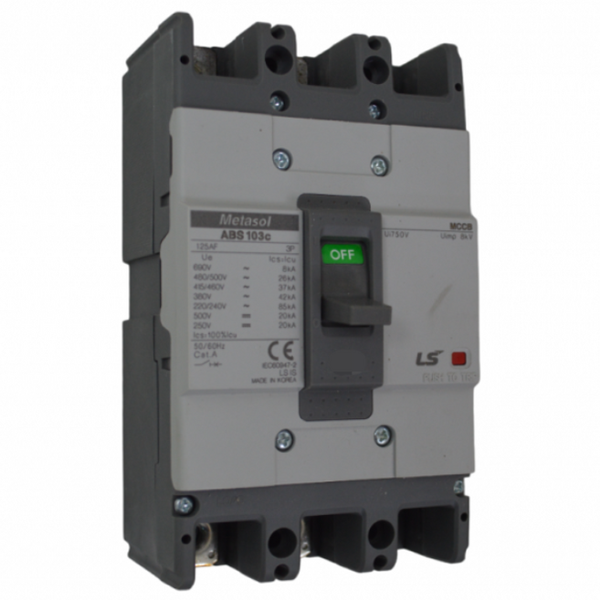 LS일렉트릭 ABS 103c 100A 배선용차단기 표준형 MCCB 3P, 1개