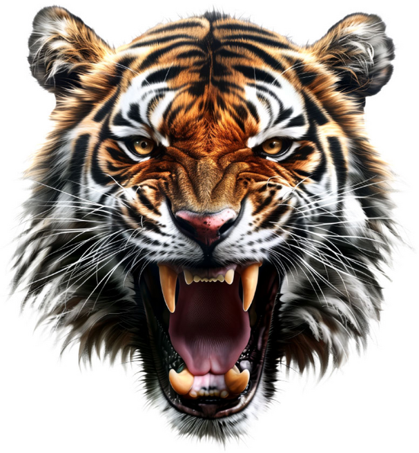 카머 호랑이 차량용스티커 데칼 투명 방수 스티커 포인트 데코스티커 흠집커버 화물차 데칼, XL, 1개, B06