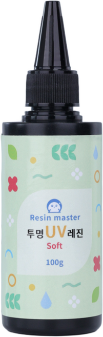 레진마스터 말랑말랑 유브이 UV레진 (소프트 타입), 100g, 1개