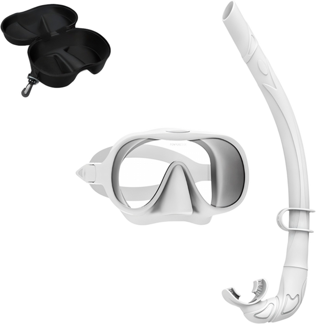 올팜 소프트&롤링 스노클링 마스크 세트, 화이트