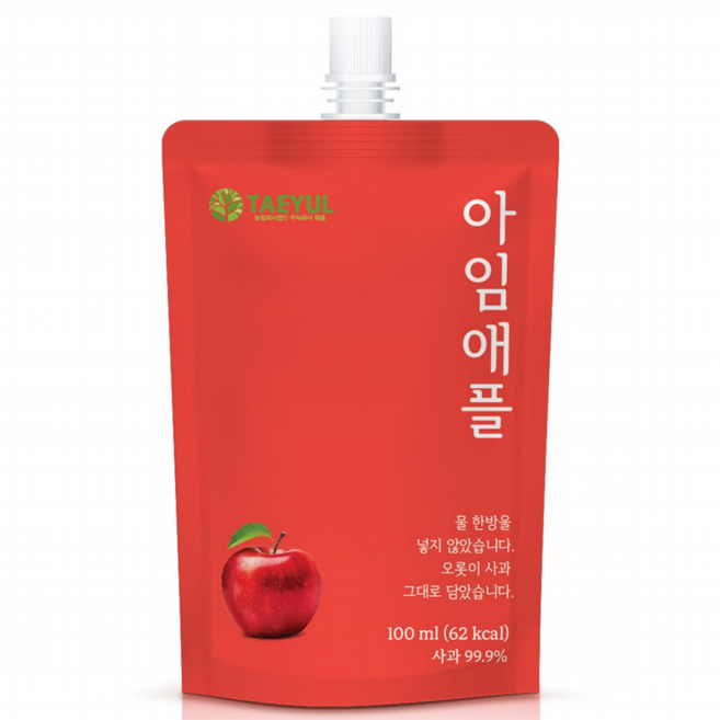 아임애플 실속형 60팩, 100ml, 60개, 사과즙