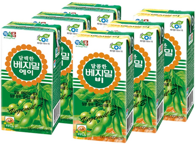 베지밀 (A+B) 두유, 190ml, 48개