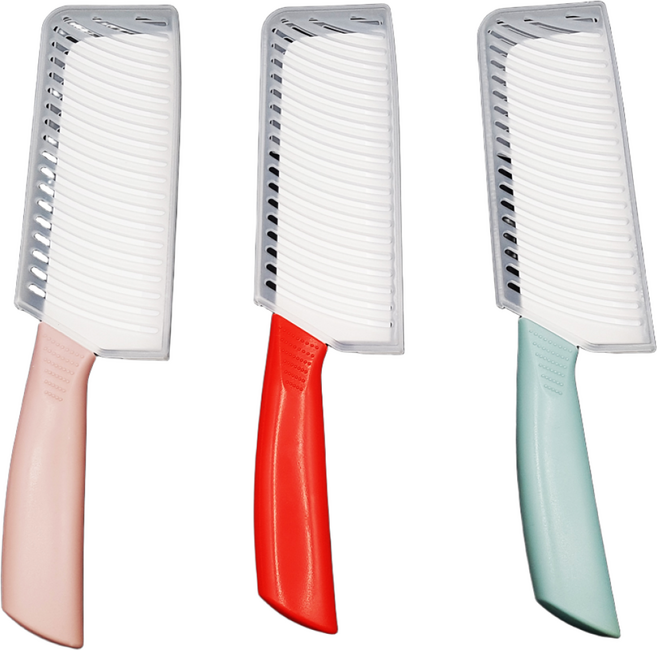 에코 세라믹 사각 식도 코팅칼 주방칼 식칼 세라믹칼 항균칼, 스카이블루, 1개