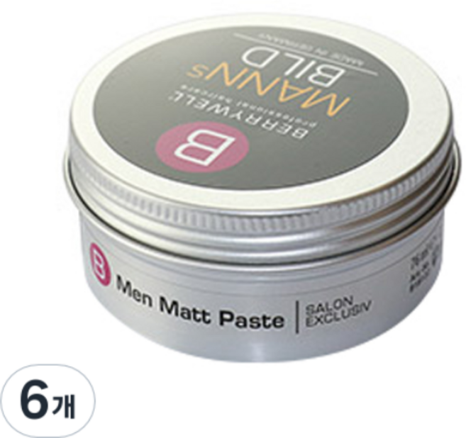 BERRYWELL 스타일링 헤어 왁스, 76ml, 6개