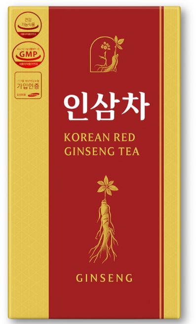 식약처 인증 국내산 6년근 인삼차 프리미엄 기능성 진세노사이드 사포닌 선물 세트, 1개, 100개입, 3g