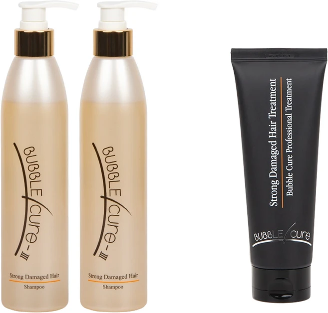 버블큐어 3 극손상모 샴푸 300ml 극손상모발 전문 미용실 직접 만든 약산성 무실리콘 염색 헤어케어 퍼퓸 샴푸, 2개 - 쿠팡