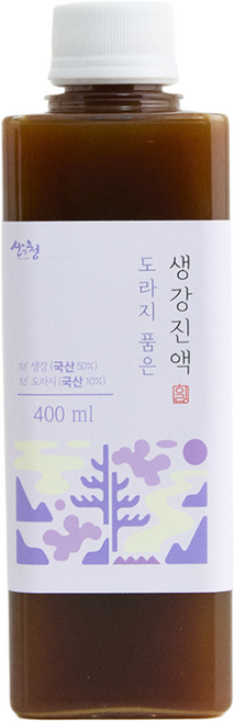 지리산 산청 도라지품은 생강진액 400ml (생강청) 힐링힐, 1개, 1개입