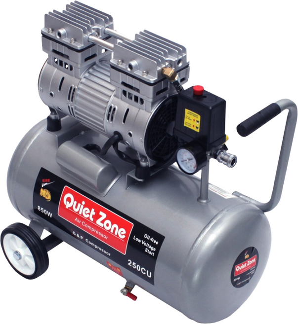 콰이어트존 저소음 콤프레샤 콤프레셔 2.5마력 에어건+에어호스 10미터 증정, 1개