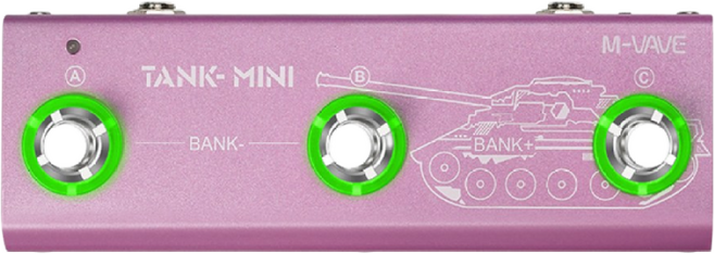 엠베이브 M-VAVE TANK MINI 탱크 미니 / 일렉기타 베이스기타 블루투스 충전식 멀티 이펙터, 1개