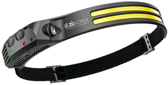 LED 충전식 헤드랜턴 모션센서 작업등, 2줄, 1개