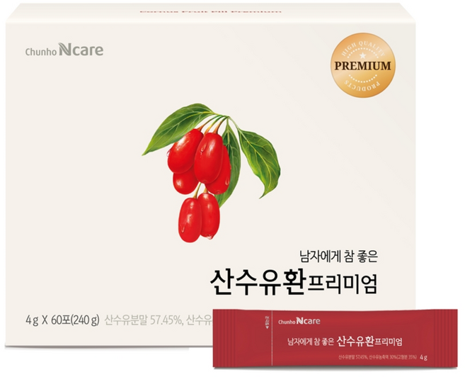 천호엔케어 산수유환 프리미엄 4g x 60p, 1개, 240g