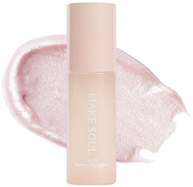 메크쏘울 리퀴드 에센스 하이라이터 5.4g, 1개, 02 설레여 (Pink Aura)