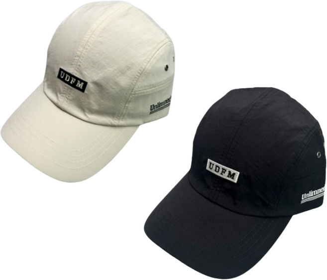 1+1 런디스포츠 물놀이 운동 방수 속건성 스포츠 모자 UDFM, 아이보리 + 블랙