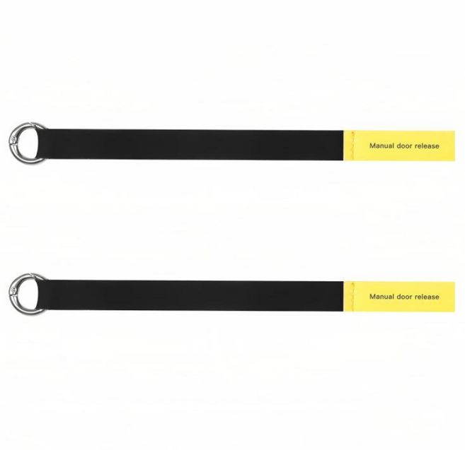 테슬라 신형 Model Y/3 후면 도어 비상 안전 풀 로프 모델3 하이랜드/모델Y 주니퍼, 2개