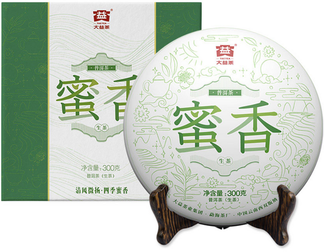 대익차 보이차 밀향 생차, 300g, 1개입, 1개