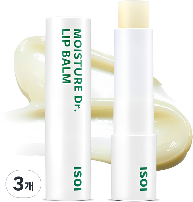 아이소이 모이스춰 닥터 립밤, 무향, 3.9g, 3개