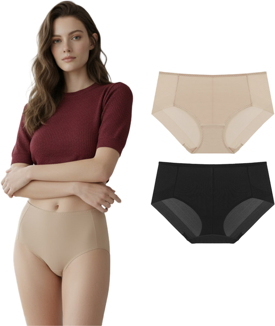 오모떼 컴포트 데일리 소프트 햄 베이직 맥시 노라인 팬티 5종 세트 택일