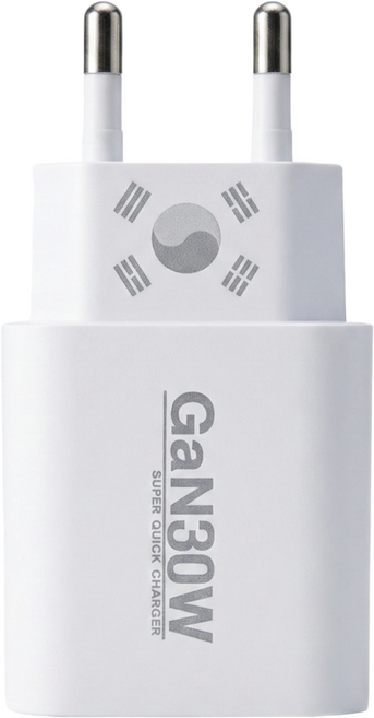 초고속 멀티 충전기 국산 아이홈 Gan65W 30W 20W C타입 2포트 PD PPS 60W블레이디드충전케이블 난연PVC커버 단선방지탭포함, 1세트, 화이트 30W 태극기에디션