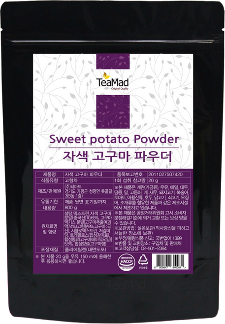 티마드 자색 고구마 파우더, 800g, 1개입, 1개