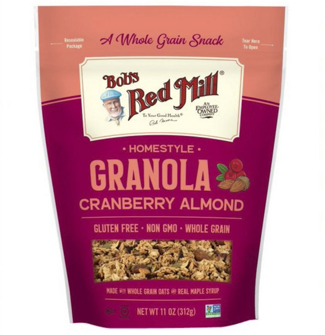 밥스레드밀 홀 그레인 홈스타일 그래놀라 크랜베리 아몬드, 1개, 312g