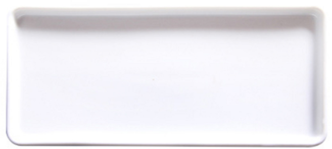 다용도 세라믹 사각 트레이 L, 화이트, 1개