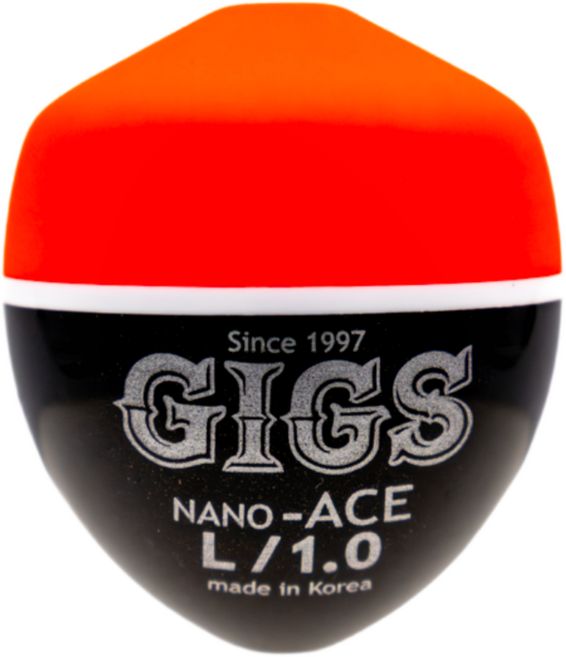 긱스코리아 나노에이스(반유동) 원투 장타찌 구멍찌 중중심 수제 고감도 바다낚시찌 찌낚시, 1개, 1.0호