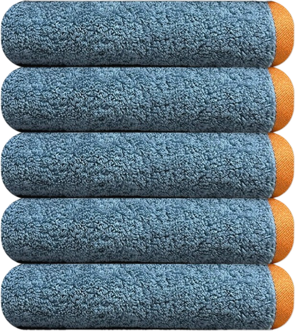 송월타월 켄달 200g 40수 호텔수건 5매, 1세트, 진하늘