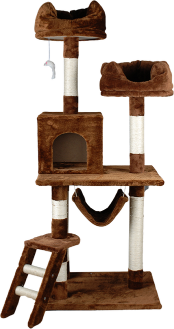 헬로망치 프리미엄 대형 캣타워 DS8384, 브라운, 1개