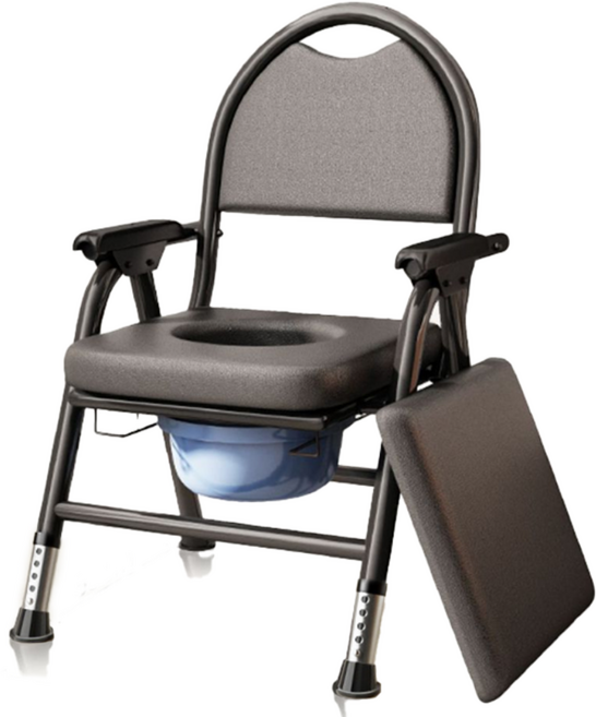 이동식 좌변기 간이, 블랙, 1개