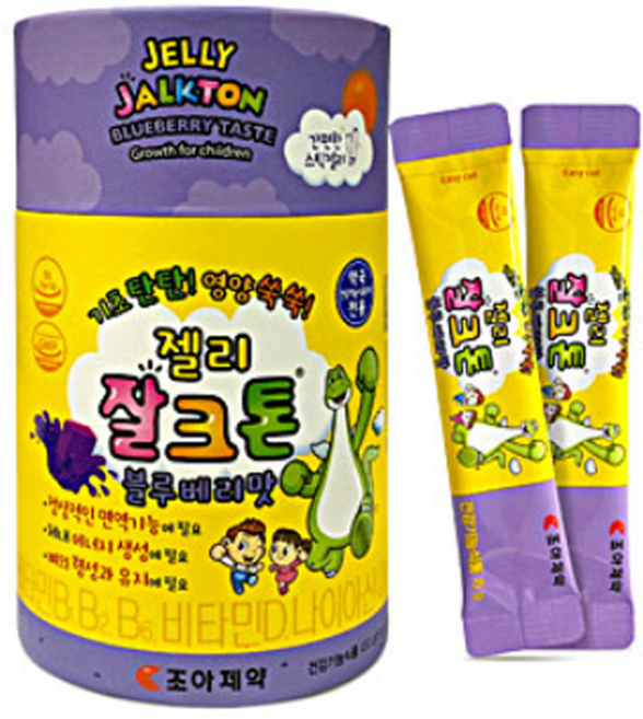 조아제약 젤리 잘크톤 블루베리맛 어린이 성장 영양제, 30회분, 1개