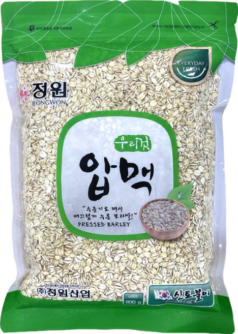 [물레방아] 국산 압맥 보리 800g, 1개