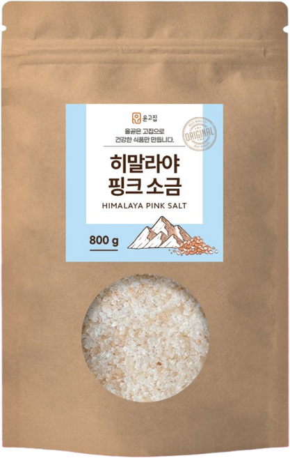 윤고집 히말라야 핑크솔트 소금, 1개, 800g