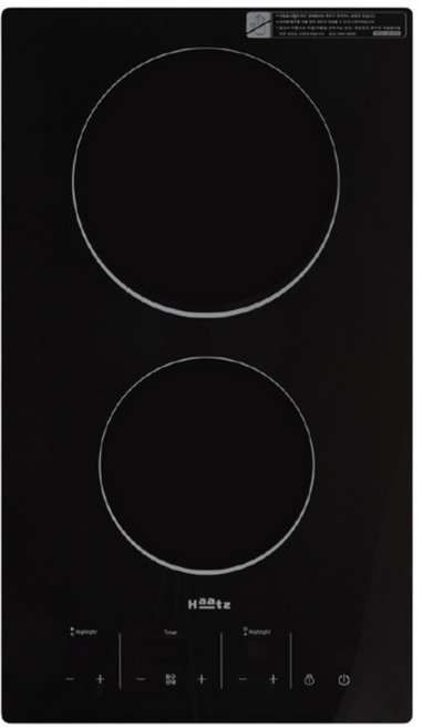 하츠 빌트인 전기레인지 하이라이트 2구 HEC-2050SH 자가설치, HEC-2050SH (자가설치)