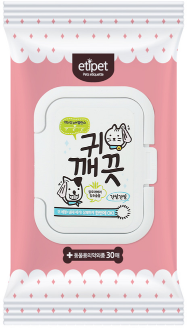 에티펫 귀티슈 30매 고양이티슈, 1개