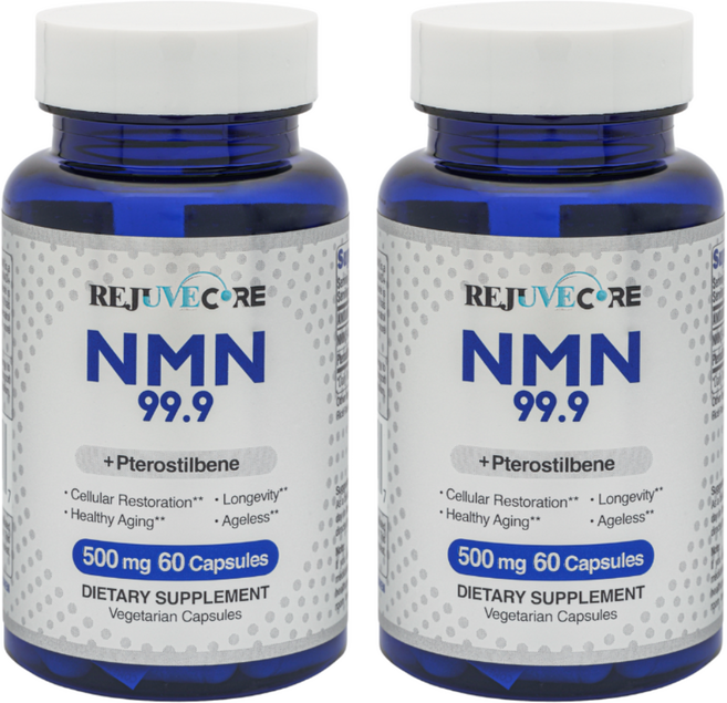 NMN 프테로스틸벤 고순도99.9 500mg 120정 2달치 리쥬브코어, 2개, 60정