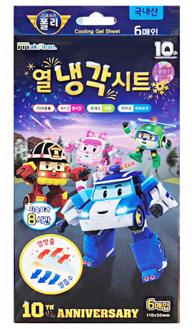 로보카폴리 열냉각시트 해열시트 6매입*5팩, 5개, 6개입