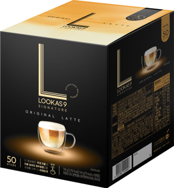 루카스나인 시그니처 라떼 커피믹스, 14.9g, 50개입, 2개
