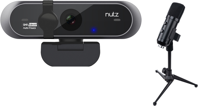 2K 500만화소 고화질 웹캠 QHD1944L, 웹캠NUTZ QHD1944L+마이크NM-100A