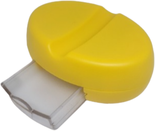 셀고 핀보관 케이스가 달린 시침핀정리 자석홀더, 1개, 옐로우