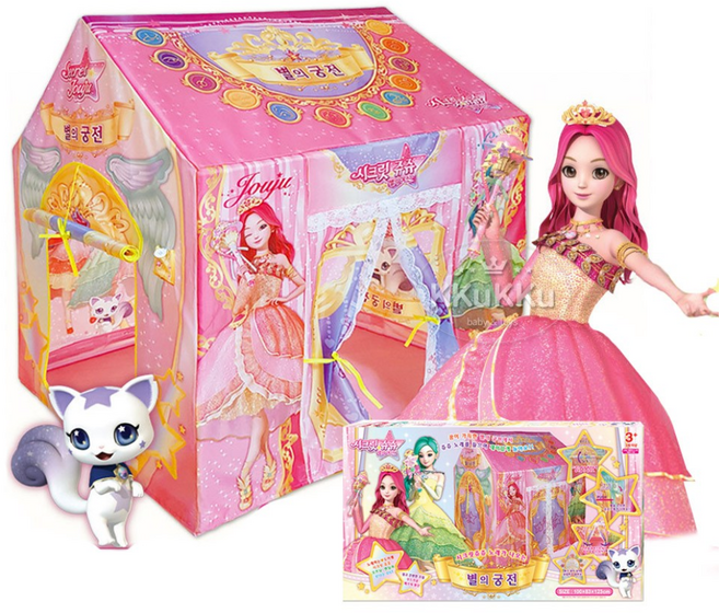 시크릿 쥬쥬 별의궁전 놀이 텐트 멜로디 플레이 하우스 어린이 놀이집, 시크릿 쥬쥬 별의궁전 놀이텐트, 1개