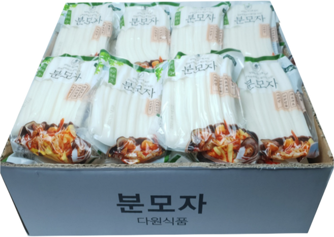 다원식품 업소용 탱글분모자 떡볶이분모자 납작분모자 국내산 박스제품 즉석분모자당면, 떡볶이분모자250g (1cm), 250g, 1개