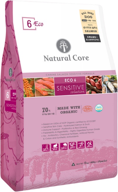 강아지 피부병 알러지 사료 연어 6kg 눈물 아토피 가수분해 말티즈 비숑 푸들 시바견, 1개