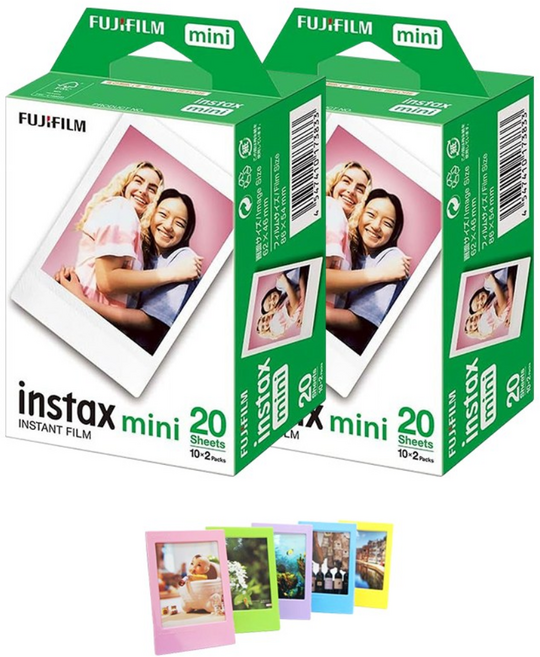 후지필름 인스탁스 미니필름(40장)+포토액자5색/즉석카메라 필름, 1개