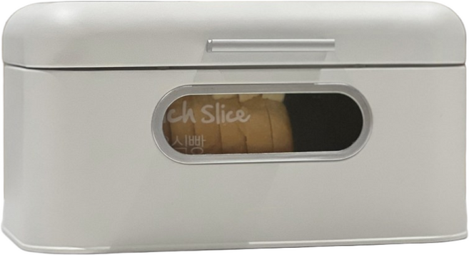 에브리윅 브레드 박스 영양제 식탁 정리함 투명 화이트, 1개