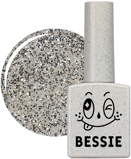 BESSIE 컬러 글리터 젤, GL04 플래티넘 골드, 11ml, 1개