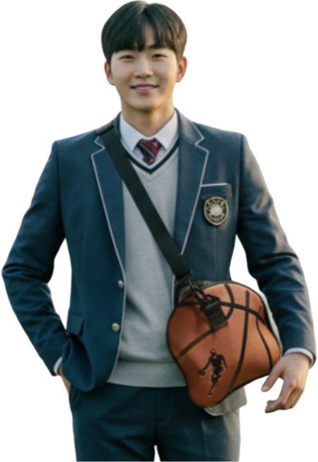 [Bongass] 농구공 가방 크로스백 농구볼 수납 보관 케이스 스포츠 짐백 백팩 파우치 운동용품 휴대용, 1개