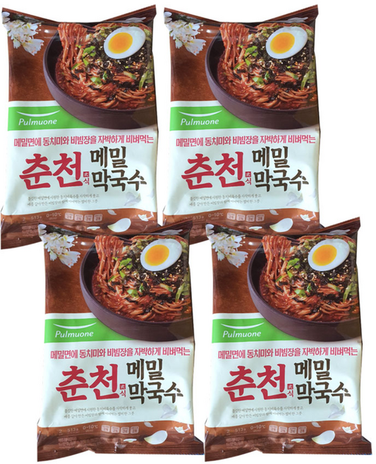 풀무원 매콤달콤 춘천 메밀막국수 2인 513g, 4개